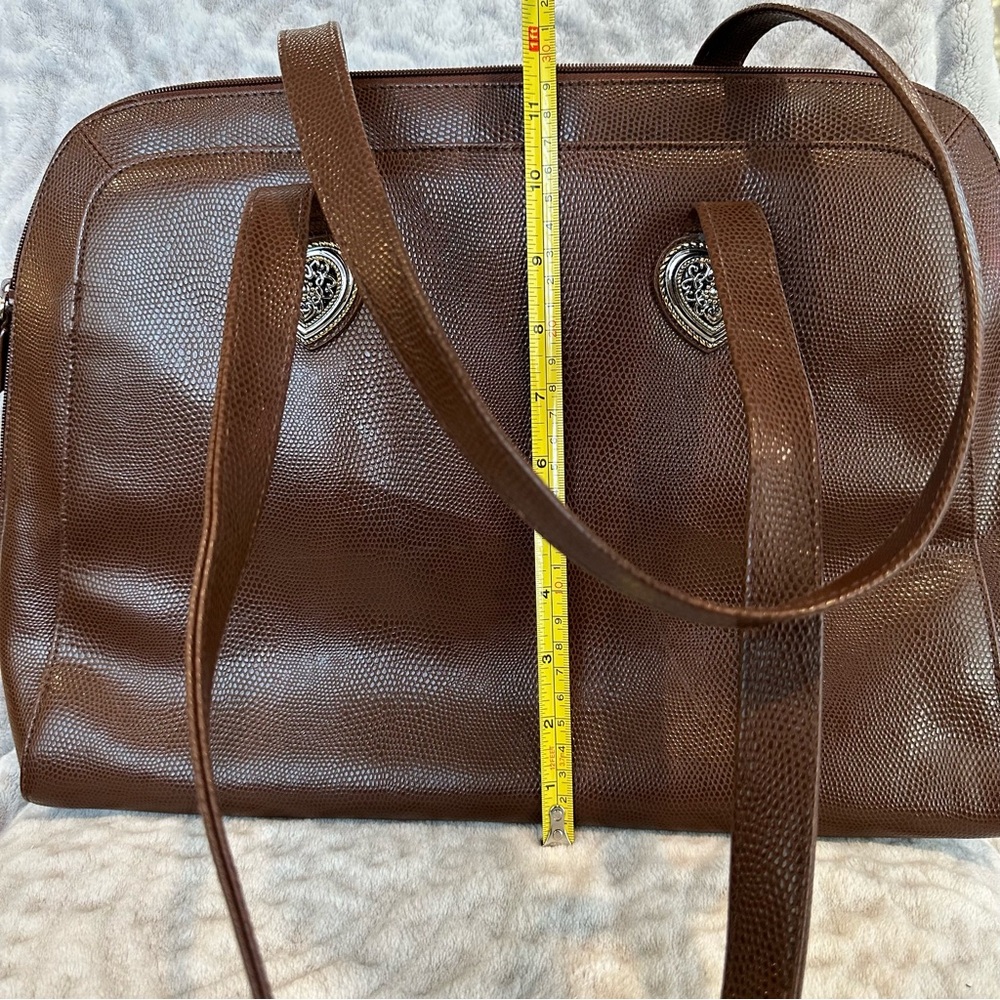 ✨EUC✨Coldwater Creek Brown Pebbled Laptop/ Tablet Travel Bag - Picture 3 of 16